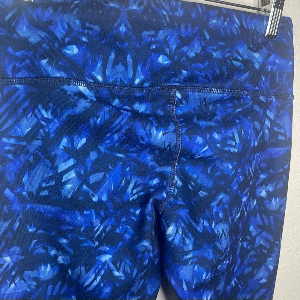 Alo Goddess Ribbed Leg‎ Warmer Legging Blue Kaleidoscope Black Sz XXS Yoga Pants